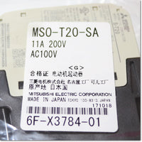 Japan (A)Unused,MSO-T20-SA AC100V 9-13A 1a1b  開放形電磁開閉器 サージ吸収器取付形 ,Irreversible Type Electromagnetic Switch,MITSUBISHI