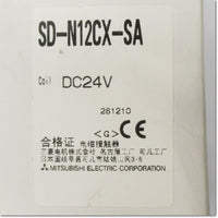 Japan (A)Unused,SD-N12CX-SA DC24V 1a1b　電磁接触器 サージ吸収器内蔵形 ,Electromagnetic Contactor,MITSUBISHI