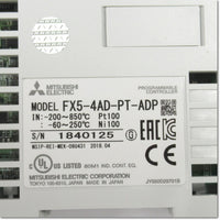 Japan (A)Unused,FX5-4AD-PT-ADP  測温抵抗体温度センサ入力拡張アダプタ ヨーロッパ端子台タイプ ,Special Module,MITSUBISHI
