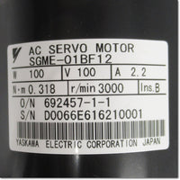 Japan (A)Unused,SGME-01BF12  ACサーボモータ 100V 0.1kW ,Σ Series Motor Other,Yaskawa