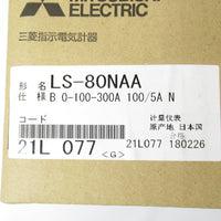 Japan (A)Unused,LS-80NAA 5A 0-100-300A 100/5A B　交流電圧計 三倍延長 ,Ammeter,MITSUBISHI