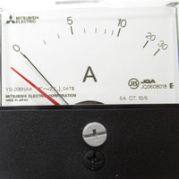Japan (A)Unused,YS-206NAA 5A 0-10-30A CT 10/5A BR  交流電流計 3倍延長 赤針付き ,Ammeter,MITSUBISHI