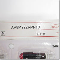 Japan (A)Unused,AP8M222R  φ8 LED式小形表示灯 AC/DC24V 2個セット ,Indicator <Lamp>,IDEC