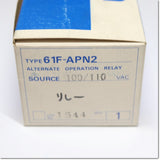 Japan (A)Unused,61F-APN2 AC100V  フロートなしスイッチ 交互運転リレー ,Level Switch,OMRON
