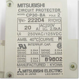 Japan (A)Unused,CP30-BA,2P 1-M 20A   サーキットプロテクタ ,Circuit Protector 2-Pole,MITSUBISHI