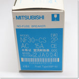 Japan (A)Unused,NF30-CS,2P 15A  ノーヒューズ遮断器 ,MCCB 2-Pole,MITSUBISHI