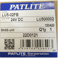 Japan (A)Unused,LU5-02FB　φ50 ワンタッチ組立てLED積層信号灯 ベースユニット DC24V ,PATLITE Other,PATLITE