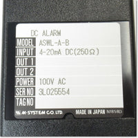 Japan (A)Unused,ASWL-A-B　アラームセッタ AC100V ,Signal Converter,M-SYSTEM