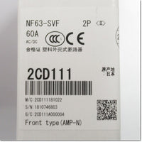 Japan (A)Unused,NF63-SVF,2P 60A  ノーヒューズ遮断器 ,MCCB 2-Pole,MITSUBISHI