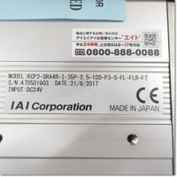 Japan (A)Unused,RCP2-SRA4R-I-35P-2.5-100-P3-S-FL-FLR-FT Actuator,IAI 