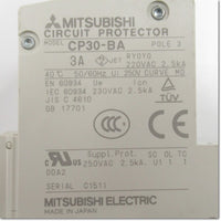 Japan (A)Unused,CP30-BA,3P 1-MD 3A  サーキットプロテクタ イナーシャルディレイ付 ,Circuit Protector 3-Pole,MITSUBISHI