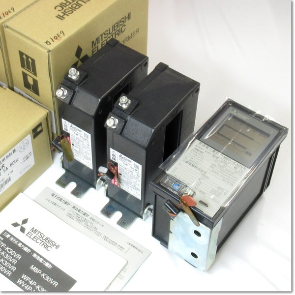 Japan (A)Unused,M8P-K30VR 1P3W 100V 5A 60Hz  電子式表面形電力量計 + 変流器[CW-15LMS 2000/5A]付き