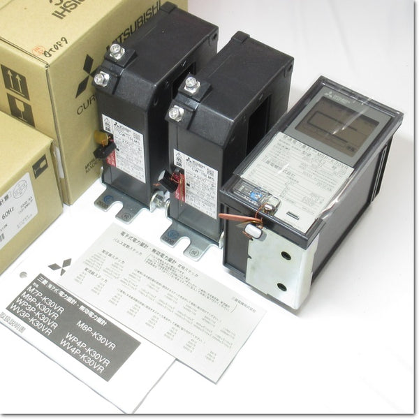 Japan (A)Unused,M8P-K30VR 3P3W 200V 5A 60Hz  電子式表面形電力量計 + 変流器[CW-15LMS 2000/5A]付き