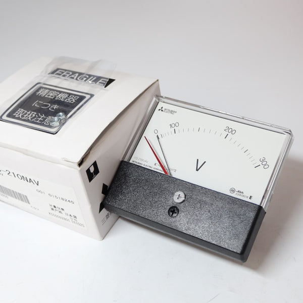 YS-210NAV 0-300V BR 交流電圧計 ダイレクト計器　赤針付き 