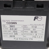 Japan (A)Unused,CD34N　 計器用変圧器　50VA　ヒューズ無　380/110V ,Potential Transformer,Fuji