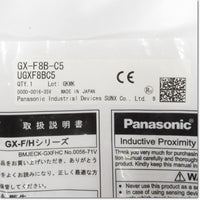 Japan (A)Unused,GX-F8B-C5  角型近接センサ　アンプ内蔵 ,Amplifier Built-in Proximity Sensor,Panasonic