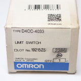 Japan (A)Unused,D4CC-4033  小形リミットスイッチ シール・クロス・ローラ・プランジャ形 1c ,Limit Switch,OMRON