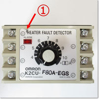 Japan (A)Unused,K2CU-F80A-EGS  ヒータ断線警報器 AC200V ゲート入力端子つきタイプ 動作電流:AC32～80A ,Heater Other Related Products,OMRON