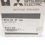 Japan (A)Unused,NF32-SV,2P 15A AL-1RS SLT  ノーヒューズ遮断器 警報スイッチ付き ,MCCB 2-Pole,MITSUBISHI