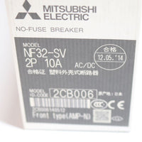 Japan (A)Unused,NF32-SV,2P 10A  ノーヒューズ遮断器 ,MCCB 2-Pole,MITSUBISHI