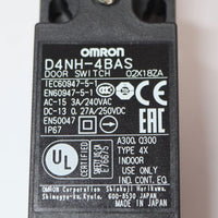 Japan (A)Unused,D4NH-4BAS　小形セーフティ・ヒンジドアスイッチ 2NC シャフト
タイプ M20 ,Safety (Door / Limit) Switch,OMRON