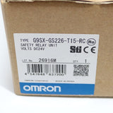 Japan (A)Unused,G9SX-GS226-T15-RC Japanese model DC24V Japanese model子台 ,Safety Module / I / O Terminal,OMRON 