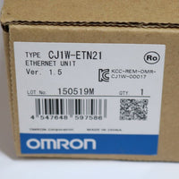 Japan (A)Unused,CJ1W-ETN21  Ethernetユニット 100BASE-TXタイプ Ver.1.5 ,Special Module,OMRON