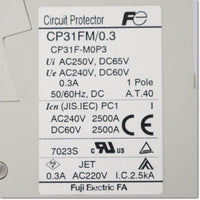 Japan (A)Unused,CP31FM/0.3 1P 0.3A　サーキットプロテクタ ,Circuit Protector 1-Pole,Fuji