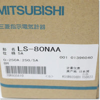 Japan (A)Unused,LS-80NAA 5A 0-250A 250/5A BR Voltmeter,MITSUBISHI 