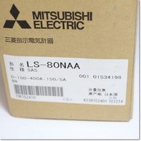 Japan (A)Unused,LS-80NAA 5A 0-150-450A 150/5A BR　交流電圧計 赤針付 ,Voltmeter,MITSUBISHI