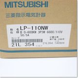Japan (A)Unused,LP-110NW 0-600KW 3P3W VT6600/110V CT50/5A B Japan ,Electricity Meter,MITSUBISHI 