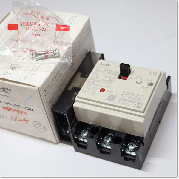 Japan (A)Unused,NV30-CS,3P 10A 30mA AL.AX-1LS SLT　漏電遮断器 警報・補助スイッチ付き