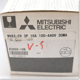 Japan (A)Unused,NV63-CV,3P 10A 30mA  漏電遮断器 ,Earth Leakage Breaker 3-Pole,MITSUBISHI