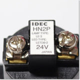 Japan (A)Unused,HN2P-1Q4R　φ30 角形表示灯 LED照光 赤 AC/DC24V ,Indicator <Lamp>,IDEC