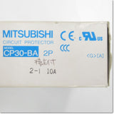 Japan (A)Unused,CP30-BA,2P 2-I 10A  サーキットプロテクタ　補助スイッチ付き  瞬時形 ,Circuit Protector 2-Pole,MITSUBISHI