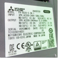 Japan (A)Unused,FR-A820-5.5K-1　インバータ 三相200V モニタ出力FMタイプ ,MITSUBISHI,MITSUBISHI