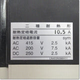 Japan (A)Unused,NF63-CV,2P 15A Japanese equipment,MCCB 2-Pole,MITSUBISHI 