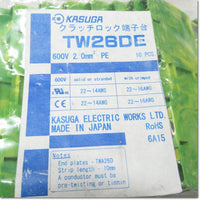 Japan (A)Unused,TW26DE  プッシュイン端子台 アース専用タイプ 10個入り ,Terminal Blocks,KASUGA