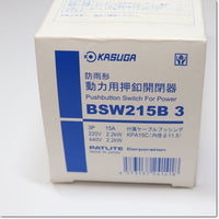 Japan (A)Unused,BSW215B3　動力用押し釦開閉器 三相用 ,Switch Other,KASUGA