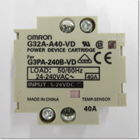 Japan (A)Unused,G32A-A40-VD　パワー・デバイス・カートリッジ G3PA-240B-VD用 DC5-24V ,Solid-State Relay / Contactor,OMRON