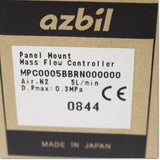 Japan (A)Unused,MPC0005BBRN000000  パネルマウント・マスフローコントローラ DC24V ,Flow Sensor,azbil