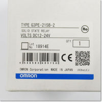 Japan (A)Unused,G3PE-215B-2 DC12-24V  ヒータ用ソリッドステート・コンタクタ ,Solid-State Relay / Contactor,OMRON