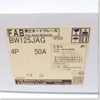 Japan (A)Unused,BW125JAG 4P 50A オートブレーカ ,Peripherals / Low Voltage Circuit Breakers And Other,Fuji