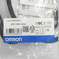 Japan (A)Unused,D4GS-N4R-3　スリムタイプセーフティ・ドアスイッチ 3m ,Safety (Door / Limit) Switch,OMRON