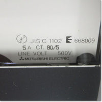 Japan (A)Unused,YS-8AA 5A 0-80A CT80/5A B　交流電流計 ,Ammeter,MITSUBISHI
