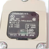 Japan (A)Unused,WLD2-LD　2回路リミットスイッチ トップローラ・プランジャ形 ,Limit Switch,OMRON