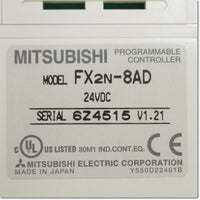 Japan (A)Unused,FX2N-8AD  アナログ入力[温度センサ入力]ブロック 8ch ,Analog Module,MITSUBISHI