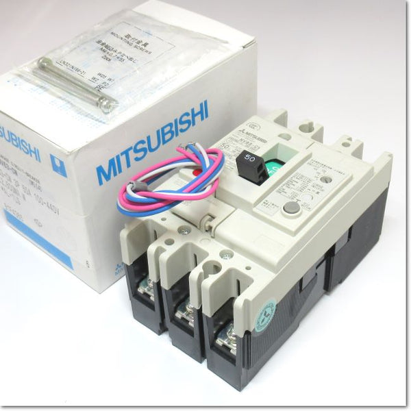 Japan (A)Unused,NV63-CW,3P 50A 100/200/500mA AL-1LS  漏電遮断器 警報スイッチ付き