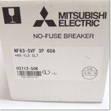 Japan (A)Unused,NF63-SVF,3P 60A AX-1LS SLT  ノーヒューズ遮断器 補助スイッチ付き ,MCCB 3 Poles,MITSUBISHI