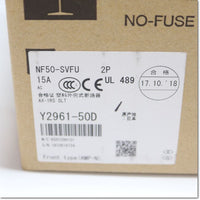 Japan (A)Unused,NF50-SVFU,2P 15A AX-1RS SLT UL 489Listed equipment ,MCCB 2-Pole,MITSUBISHI 